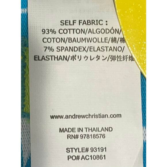 Andrew Christian Happy Y-Back Thong Fresh Lime Medium - Picture 5 of 11